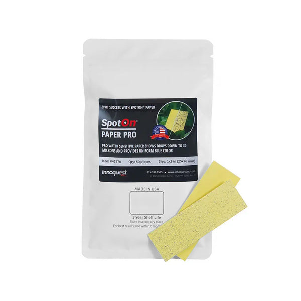 Papel Hidrosensible SpotOn - Indicador de Cobertura de Pulverización