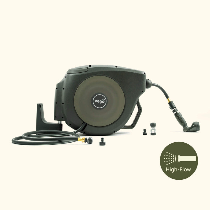 Vego Juego de carretes de manguera retráctiles de alto flujo