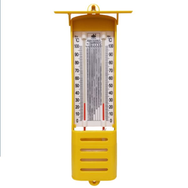 ALLA France 74900-002-CA Termómetro  para Clima Seco y Húmedo 0+100°C