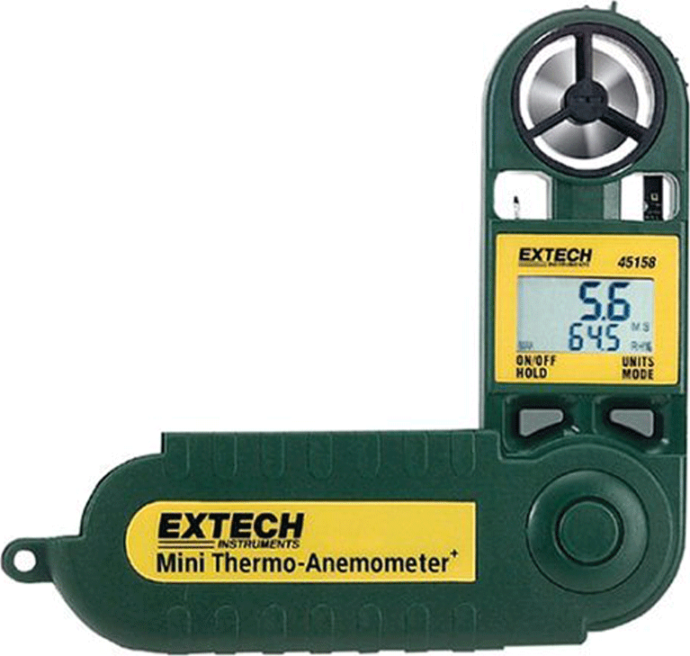 Extech 45168CP - Termoanemómetro Mini con Brújula