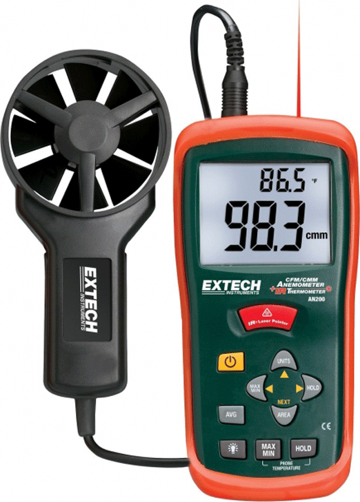 Extech AN200-NISTL - Anemómetro con NIST limitado