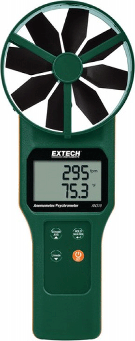 Extech AN310-NIST - Anemómetro/Psicrómetro de Paleta Grande