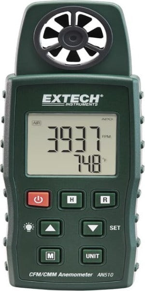 Extech AN510 - Anemómetro, CFM/CMM con tipo K