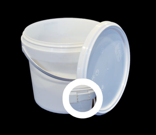 cubeta de plástico 4 litros