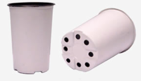 Macetas de 8 Pulgadas blanco