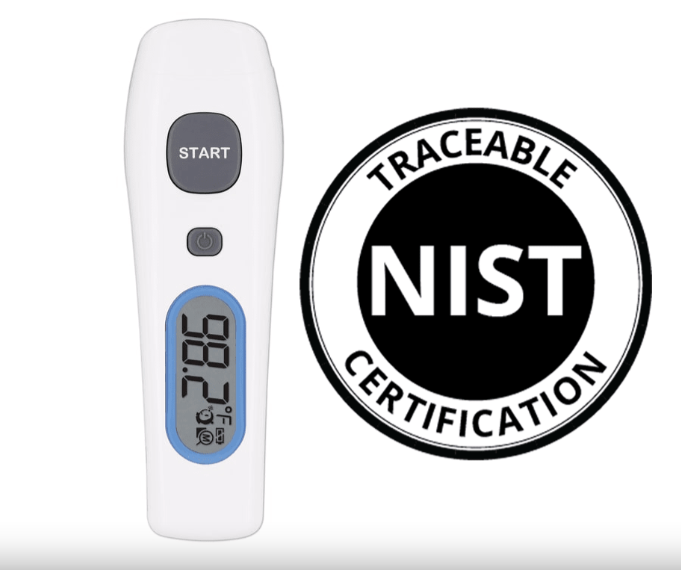 Metris THD2FE NIST - Termómetro infrarrojo aprobado por la FDA 