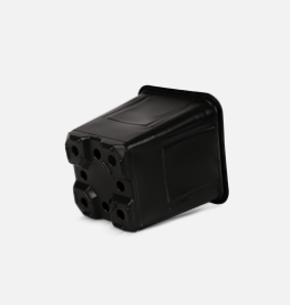 Maceta cuadrada rigida de plastico