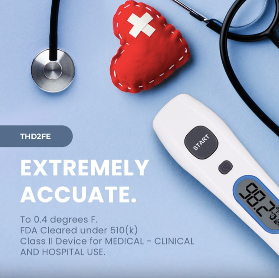 Termometro infrarrojo digital para la frente