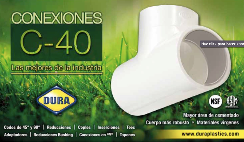 Tubo de PVC Cedula 40 Cementar