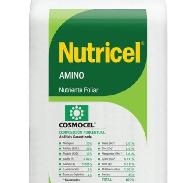 Nutricel Amino - Nutriente en Polvo para Aplicación Foliar 10 kg