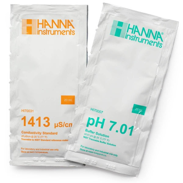 HI77100C - Sobres con Solución de 1,413 uS/cm y pH 7.01