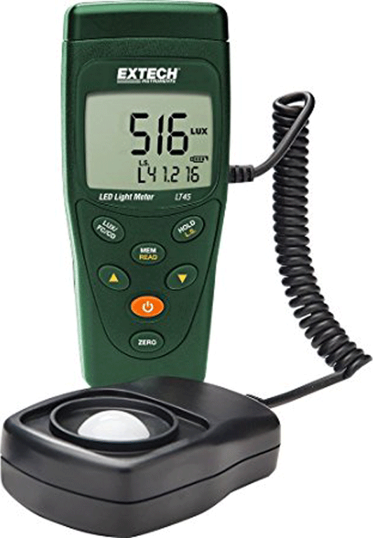 Extech LT45 - Luxómetro Medidor de Luz y Lux