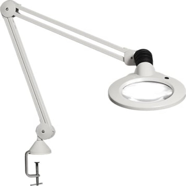 Luxo KFL026029 - LED KFM, Lupa con Brazo de 30" y Abrazadera