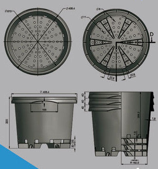 Macetas Redondas para Cultivos en Invernaderos de Berries