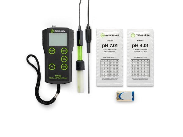 Milwaukee MW102 - Medidor de pH y Temperatura PRO+ 2 en 1 con ATC