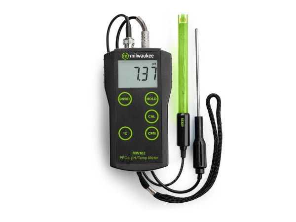Milwaukee MW102 - Medidor de pH y Temperatura PRO+ 2 en 1 con ATC