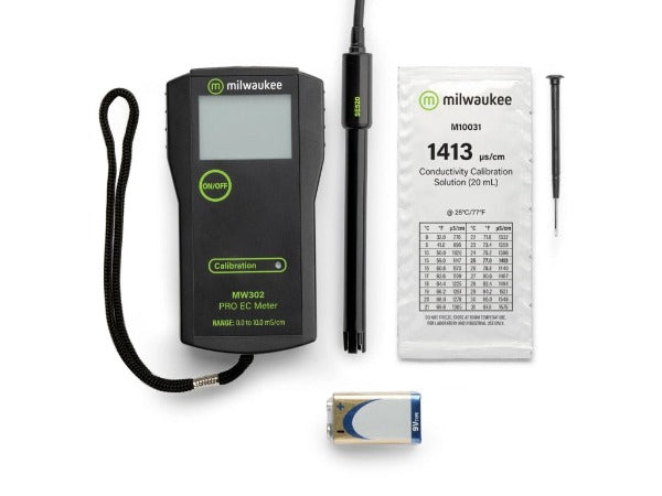 Milwaukee MW302 - Medidor PRO de Conductividad de Rango Alto