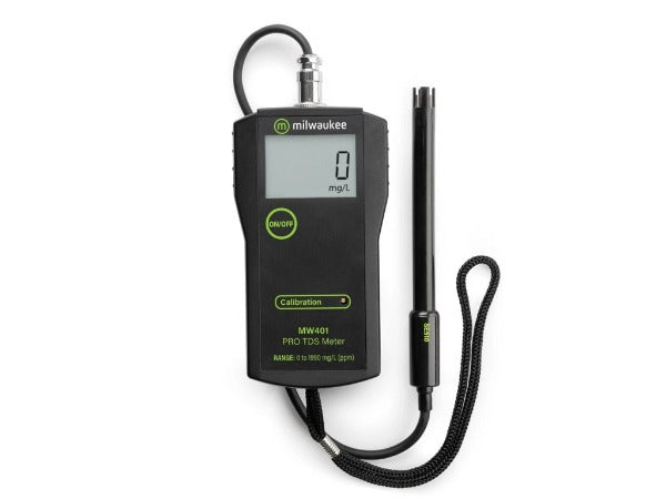 Milwaukee MW401 - Medidor PRO de Sólidos Disueltos de Rango Bajo