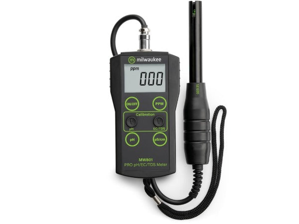 Milwaukee MW801 - Medidor PRO de pH/EC/TDS de Rango Bajo