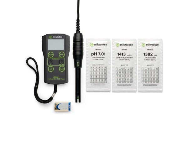 Milwaukee MW801 - Medidor PRO de pH/EC/TDS de Rango Bajo