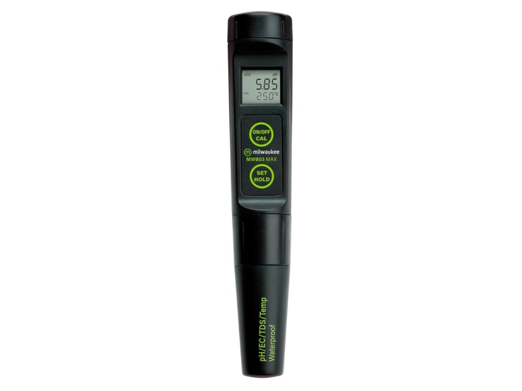 Milwaukee MW803 - Medidor MAX de pH/EC/TDS/Temp de Rango Bajo