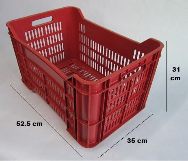 Caja de Plástico para Industria Agrícola para 25 kgs.