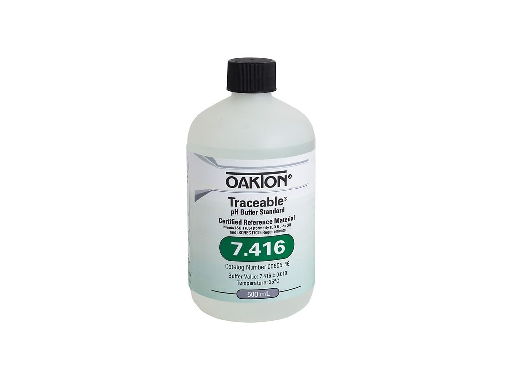 Oakton 00655-46 - Buffer Estándar de pH Trazable con Calibración
