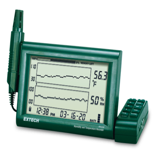 Extech RH520B - Datalogger de Temperatura y Humedad con Sonda