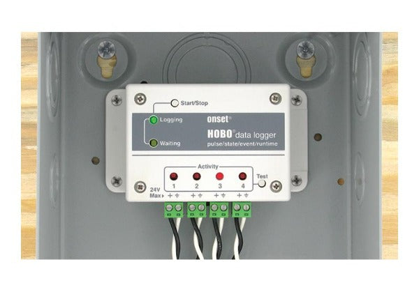 HOBO UX120-017M - Registrador de Datos de Pulso de 4 Canales