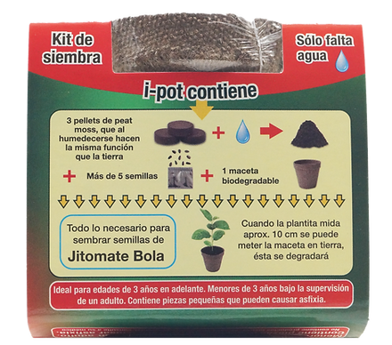 Kit de siembra Jitomate Bola Ipot