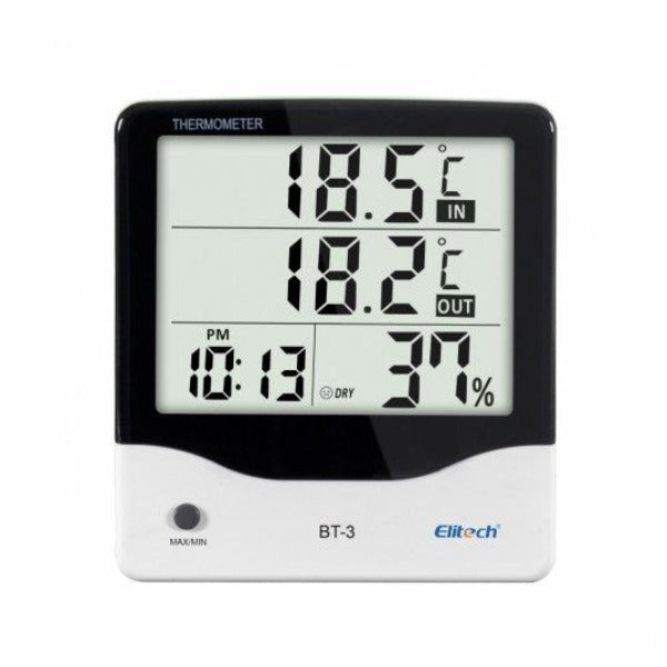 Elitech BT-3 - Termohigrómetro Digital para Temperatura y Humedad