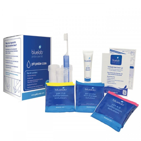 Bluelab Probe Kit de calibracion y limpieza de sonda pH 