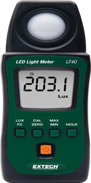 Extech LT40 - Luxómetro Medidor de Luz en Pies Candela y Lux