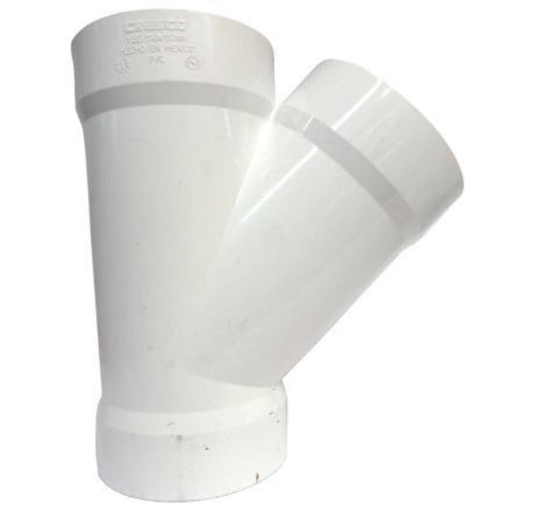 Yee PVC Sanitaria Doble / Inyectado