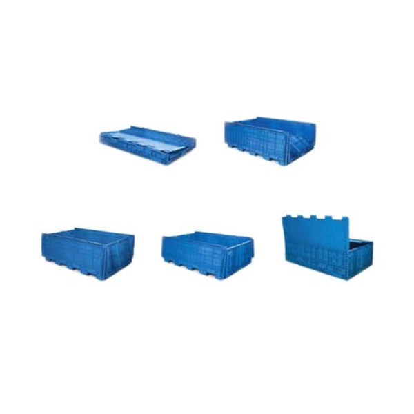 Caja de plástico 40 kg con Tapas dobles