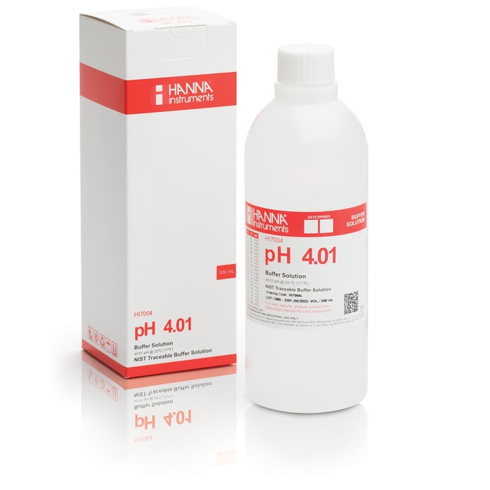 HI7004L - Solución de Calibración pH 4.01 (500 mL)