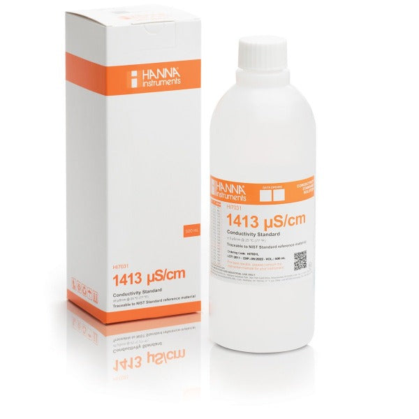 HI7031L Estándar de Conductividad de 1413 µS/cm (500 ml)
