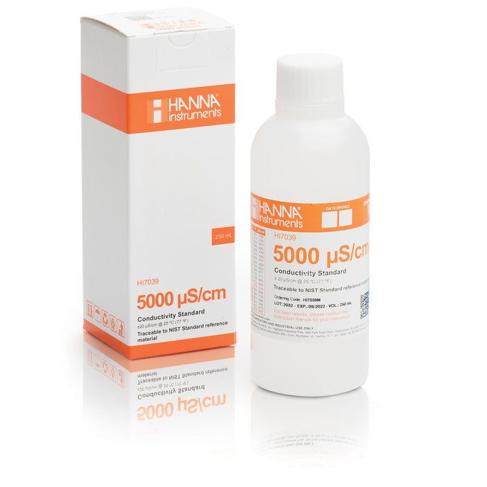 HI7039M - Solución de Conductividad 5000 US de 230ml