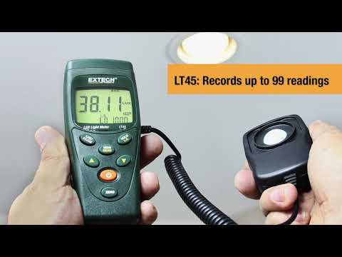 Extech LT40 - Luxómetro Medidor de Luz en Pies Candela y Lux