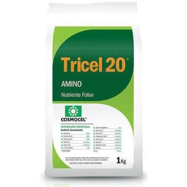 Fertilizante Tricel 20 Amino en Polvo 1 kg