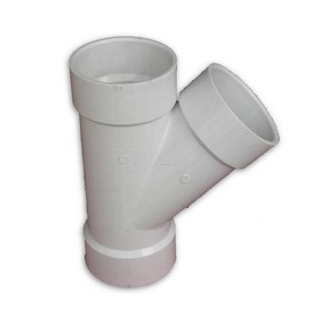 Yee PVC Sanitaria Sencilla / Fabricado